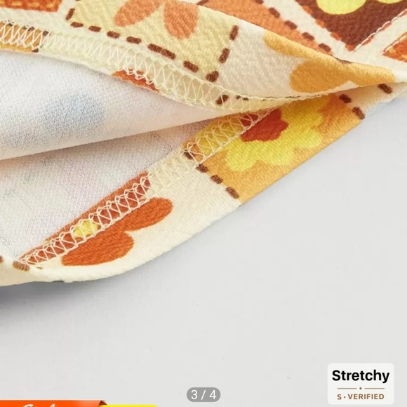 Shein Mod Floral Halter Top, Womens Large - Picture 4 of 9